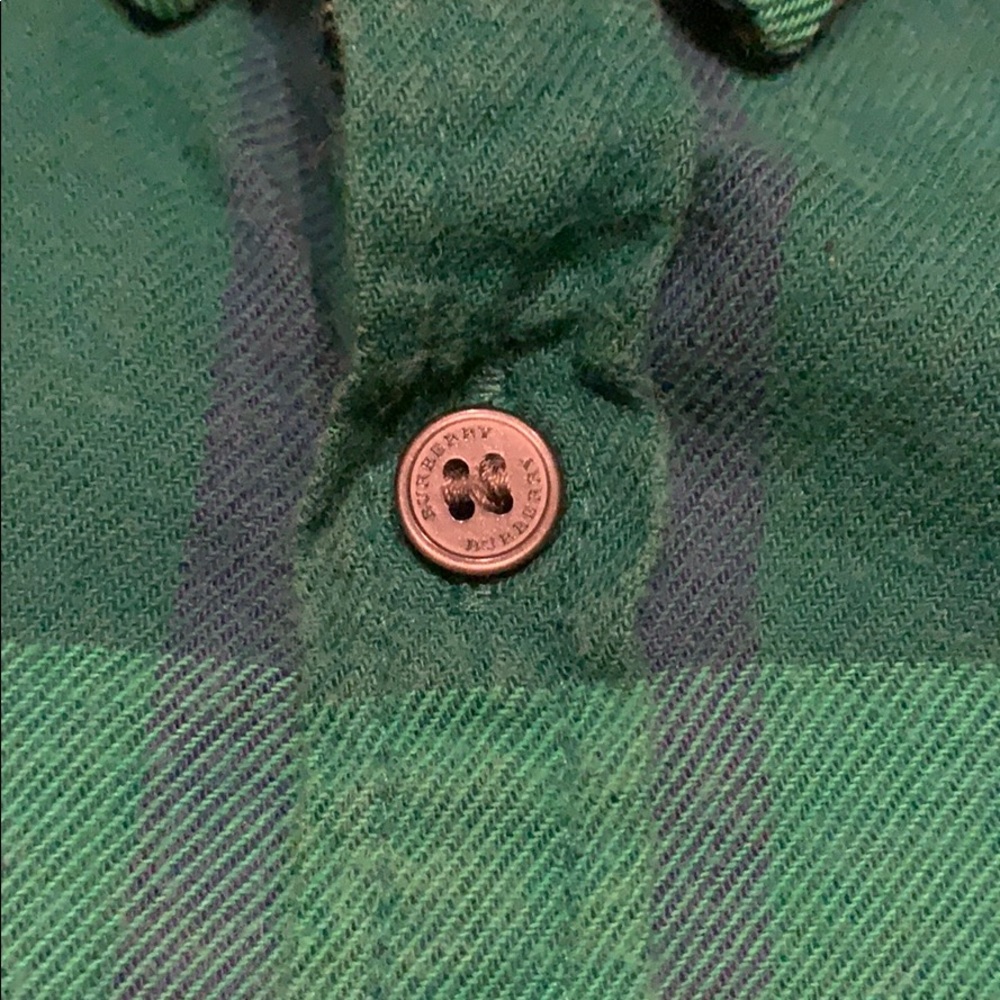 Burberry Green Plaid shirt, size 2Y - Picture 6 of 7